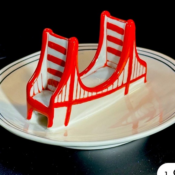 Anthropologie Other - Anthropologie Molly Hatch San Francisco Golden Gate Bridge 5" Trinket Dish NWT